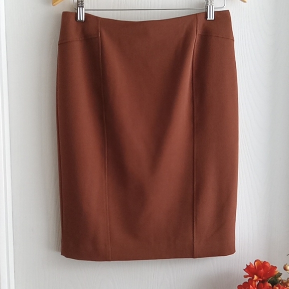 cleo Dresses & Skirts - MIDI PENCIL Skirt Rust Orange Size 6